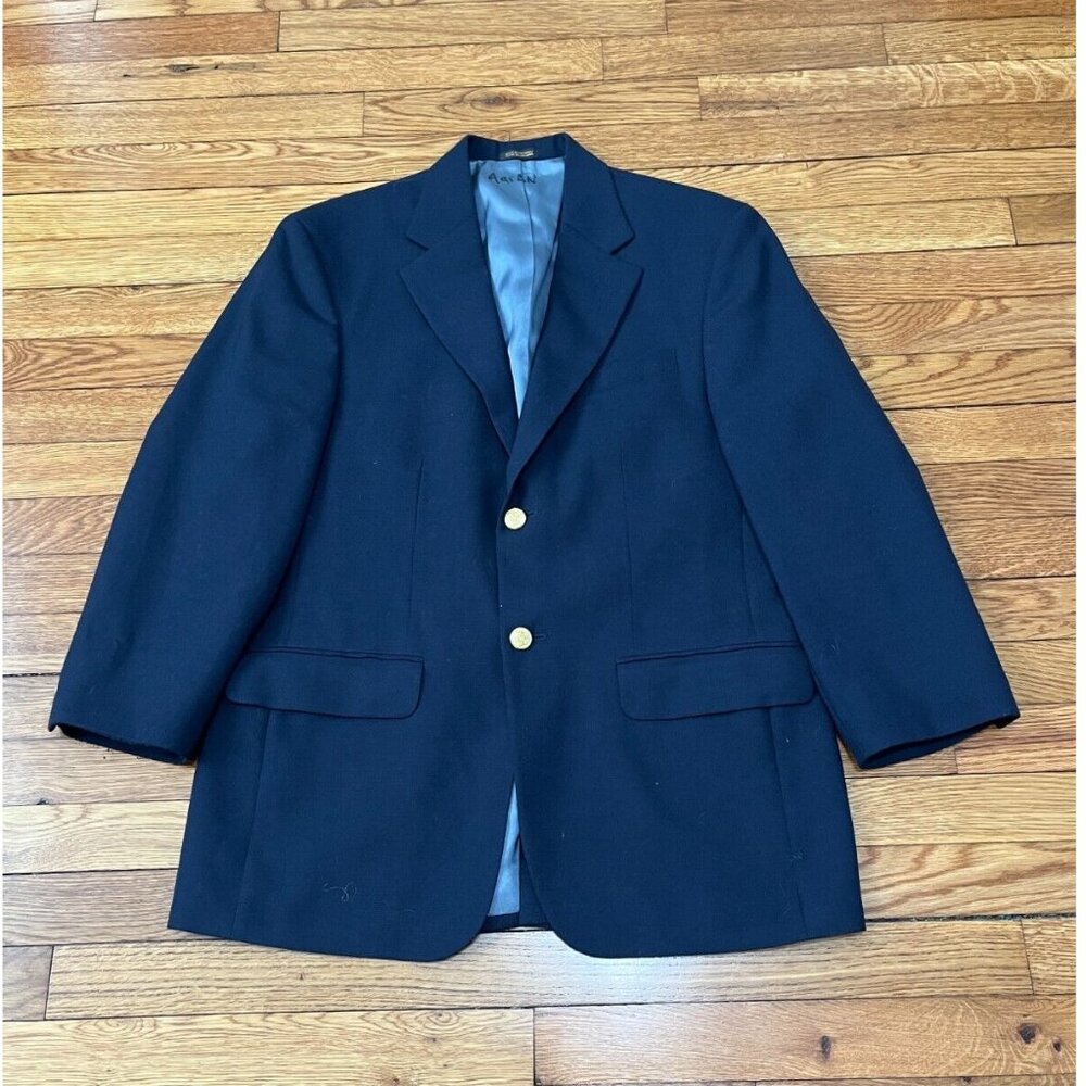 Stafford Navy Blue Blazer with Gold Buttons